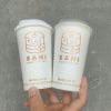 Ly giấy đựng trà sữa size M - 17.5oz~520ml in logo SAHI BALERY & TEA