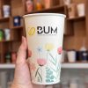 Ly giấy đựng trà sữa size M - 17.5oz~520ml in logo BUM COFFEE & MILK TEA